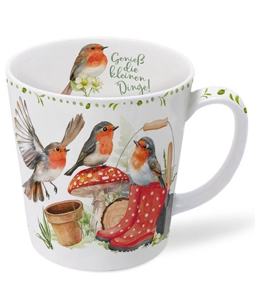 Becher 500 ml Sommerrotkehlchen